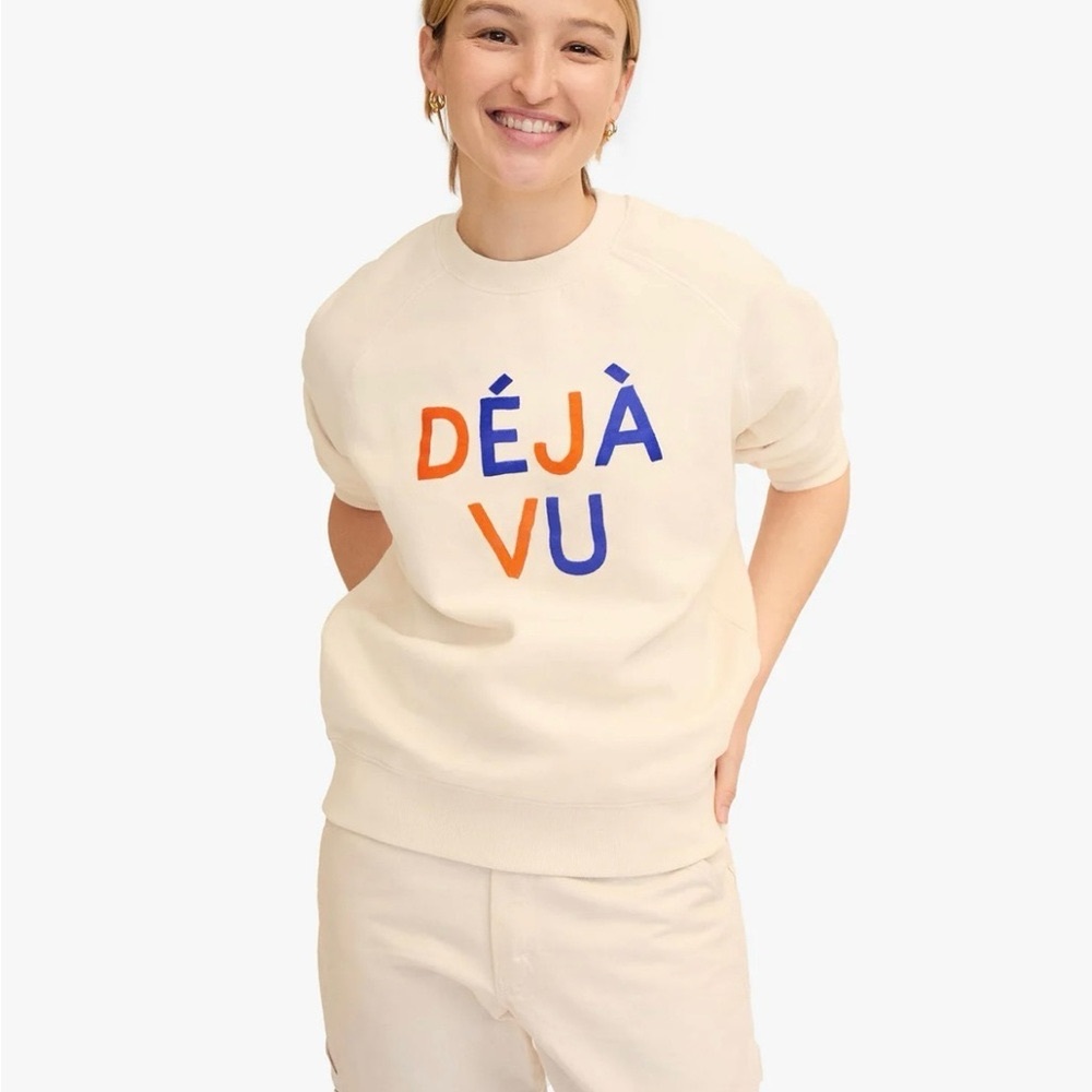 Clare V DEJA VU sweatshirt New with tags size XL